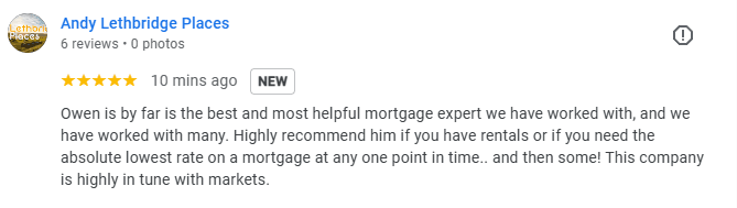 Lethbridge Places - Self-employed google review