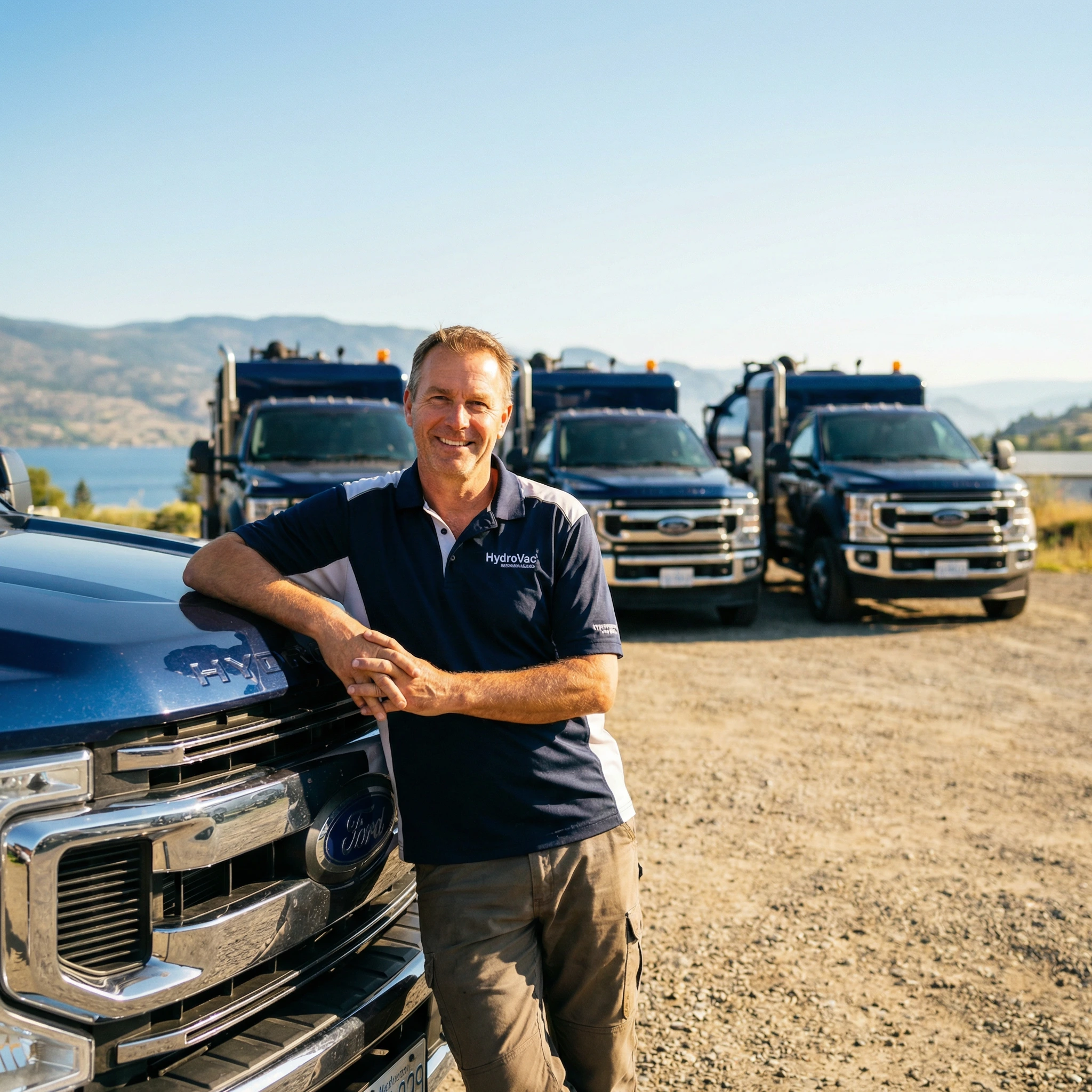 Business Owner with Fleet of Trucks