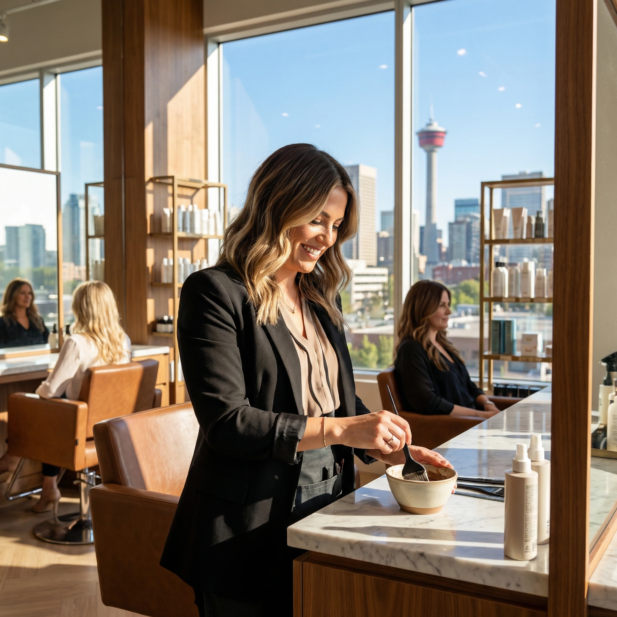 Hair salon owner in calgary