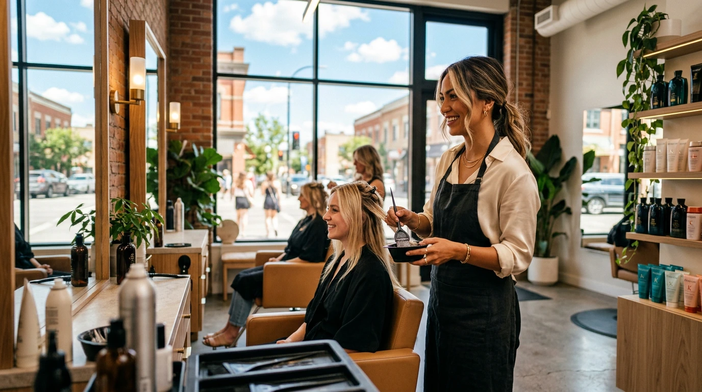 Business owner in Salon